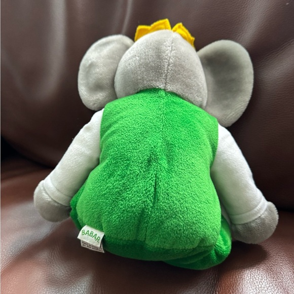 Vintage Gund BABAR Elephant Green Suit Plush Stuffed Animal Toy 1988 Korea GREAT - Picture 4 of 5